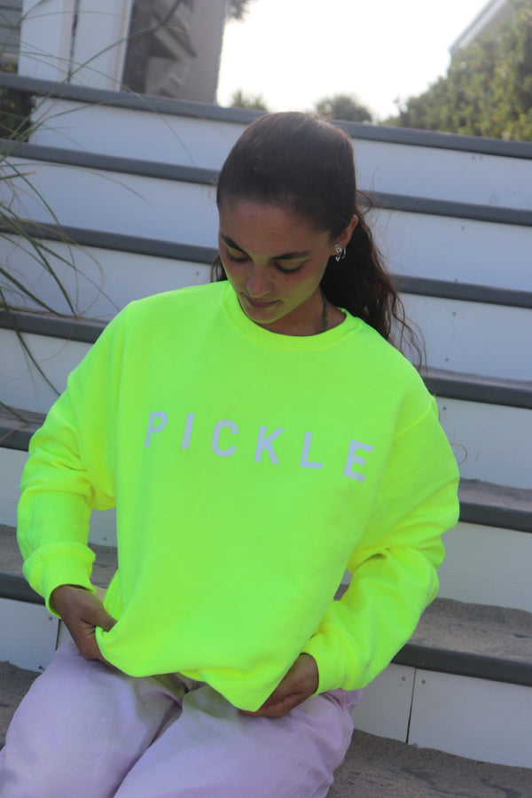 Neon PICKLE Crew Sweatshirt